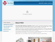 Tablet Screenshot of mazumarine.com